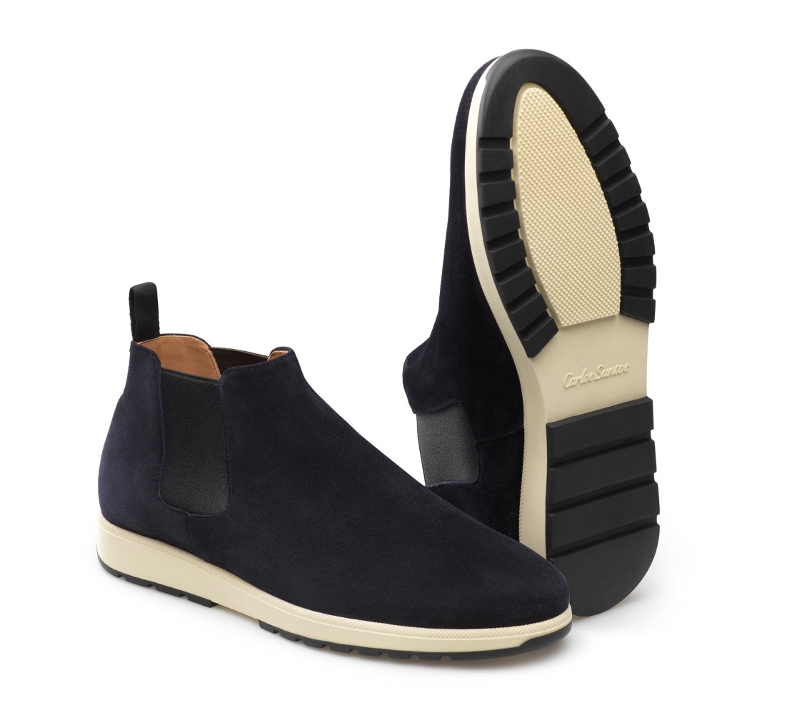 Leather Sneakers - Cody Camurça Fox Blue